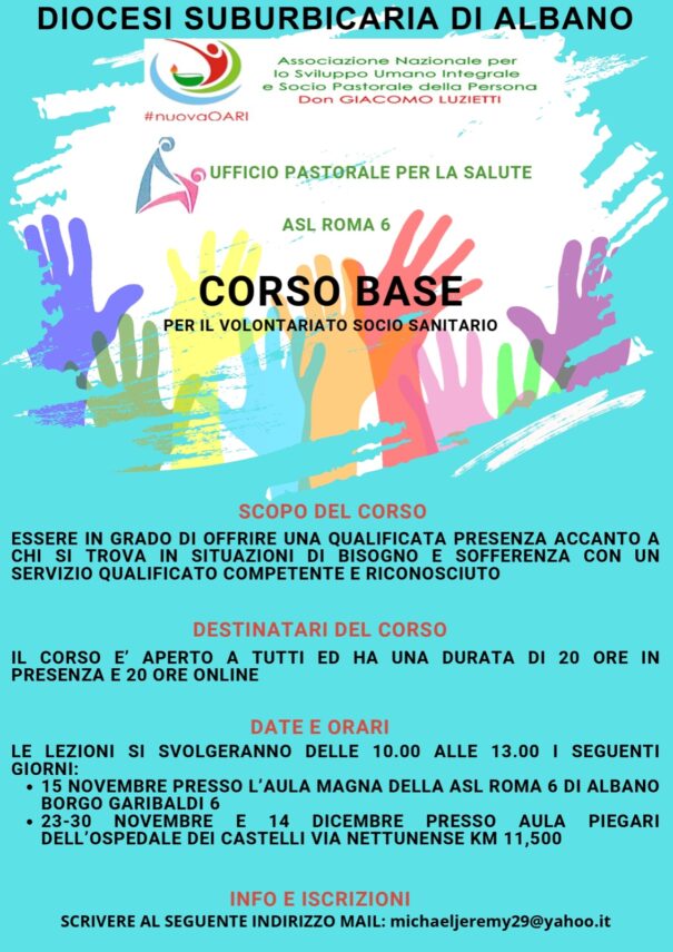 Corso Base per il Volontariato Socio Sanitario a Roma